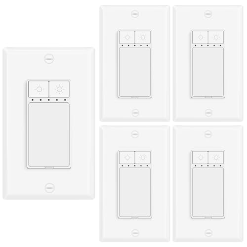 5 Pack Dimmer Light Switch (5 Count)