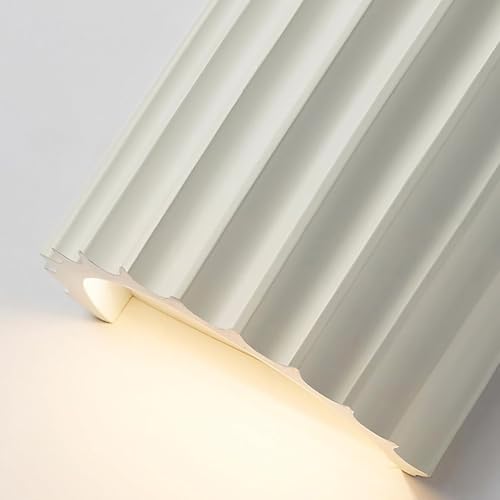 Modern LED Wall Sconce Minimalist Resin Wall Light Nordic Style Half