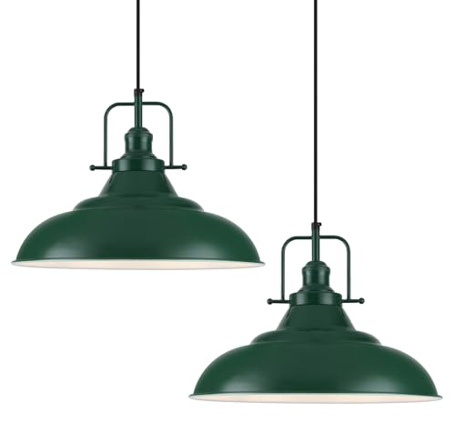 Green Pendant Light 2 Pack (2 Count)