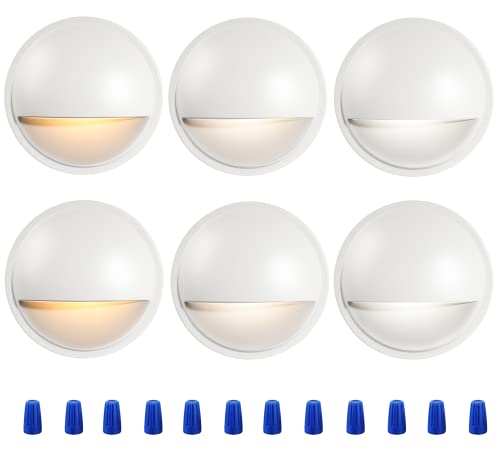 6 Pack] 3CCT Low Voltage LED Deck Lights Outdoor (6 Count)