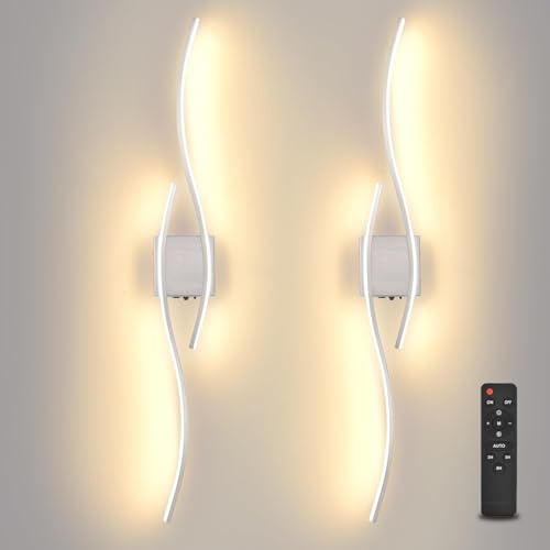 Battery Powered Silver Wall Sconces Set of 2 (2 Count)
