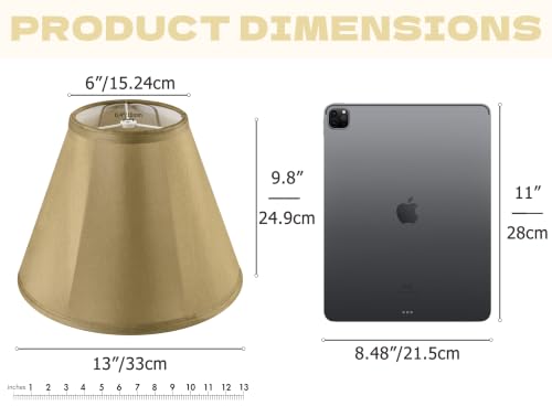 Champagne Gold Bell Lamp Shade