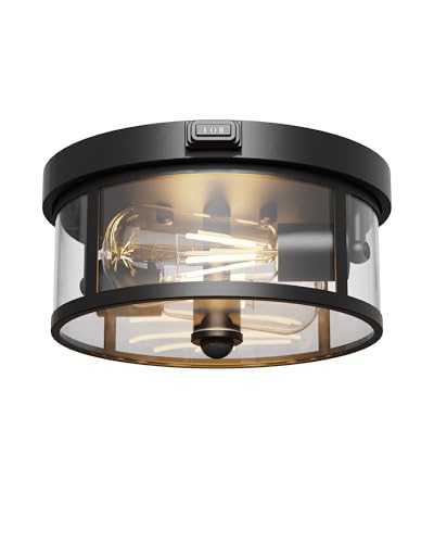 Outdoor Ceiling Light with Motion Sensor 9.3in