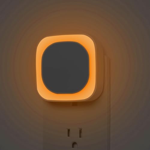 2 Pack Amber Night Light Plug into Wall (2 Count)