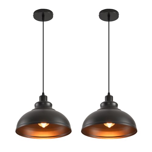 Pendant Lighting Vintage Industrial Fixtures (2 Count)