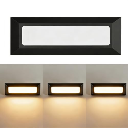 Upgraded Dimmable 3 Color LED Outdoor Indoor Step Lights