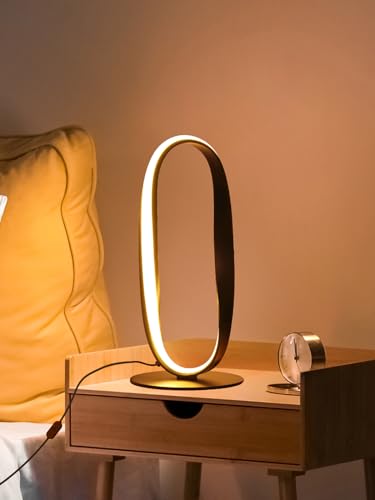 Black Circle LED Table Lamp