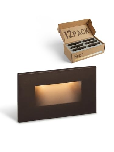 12 Pack 5CCT 120V LED Step Lights (12 Count)