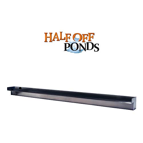 60" Stainless Steel Spillway for Pondless Waterfalls and Water Features