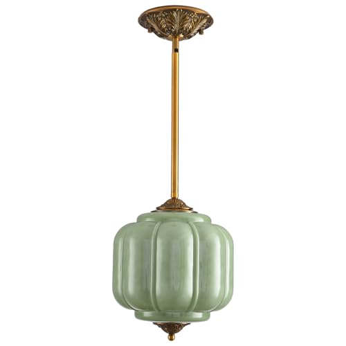 Vintage Milk Glass Pendant Light Fixture