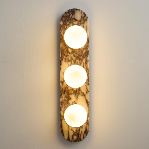 23.6 inch Natural Marble Wall Sconce