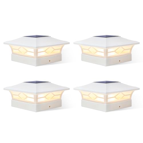 Solar Fence Post Lights 4pack (12 Count)