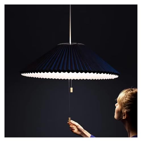 Art Design Pleated Deformed Fabric Umbrella Chandeliers Home Art Decoration LED Pendent Lamp Modern Simple Hanging Lamp