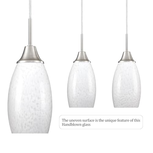 3 Pack Glass Pendant Light (3 Count)