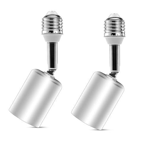 Ceramic & Metal E26 Light Socket Extender (2 Count)
