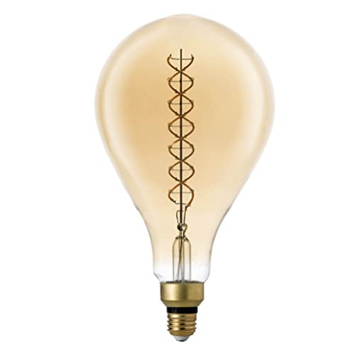 PS160 Large LED Edison Light Bulbs Dimmable 8W 450lm E26 2200K 1PC