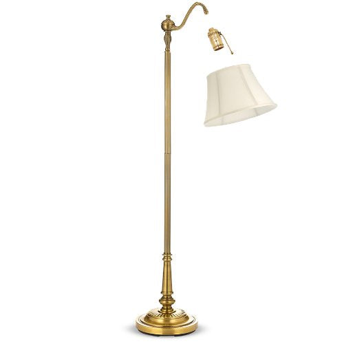 BS-754U-13AGL Bottom Scallop Gather Pleat Basic Lamp Shade with UNO Threaded Fitter, 5 x 13 x 9.5, Antique Gold