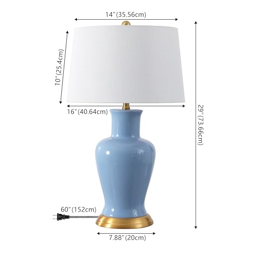 Julian Classic Ceramic Urn Metal LED Table Lamp 29"