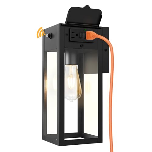 Porch Lights with Outlet