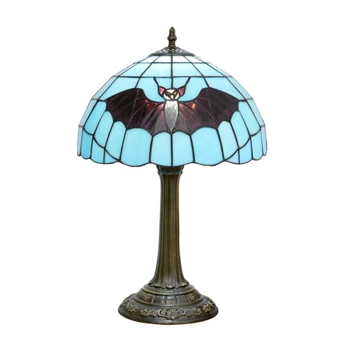 Bat Tiffany Stained Glass Lamp Halloween Bedroom Living Room Table Lamp