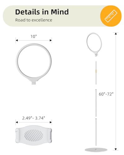 10.5" Ring Light with Stand and Phone Holder