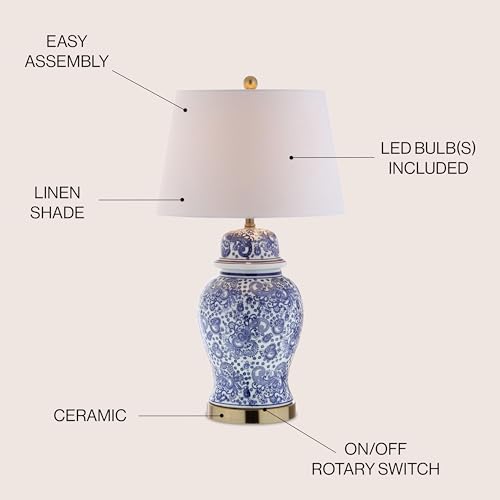 Ellis Chinoiserie Ginger Jar Table Lamp 29.5"