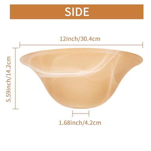 Glass Lamp Shade Replacement for Torchiere Floor Lamps