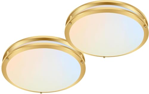 16 inch Dimmable LED Flush Mount Ceiling Light Fixture