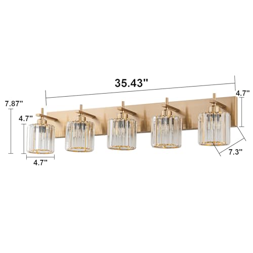 Modern Crystal Bathroom Vanity Lights