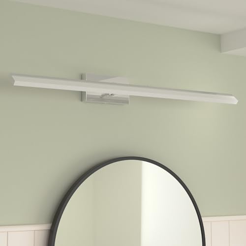 40in Dimmable Modern LED Vanity Lights for Bathroom Light Fixtures Over Mirror Chrome Modern Vanity Lighting