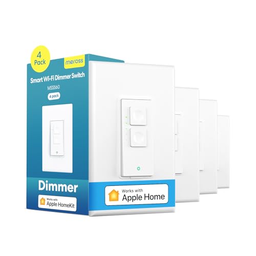 Smart Dimmer Switch Single Pole (4 Count)
