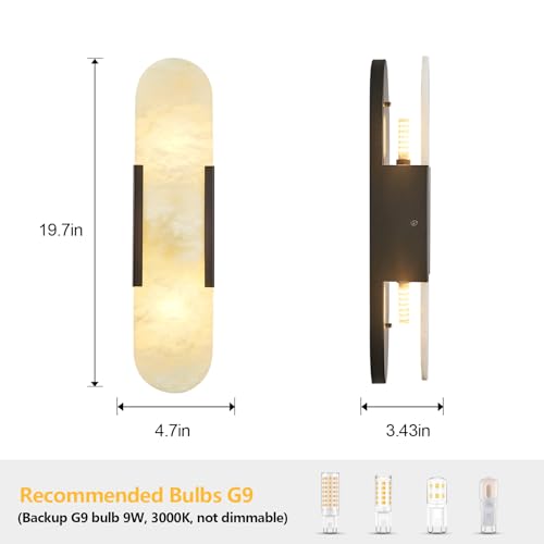 Natural Alabaster Wall Sconces