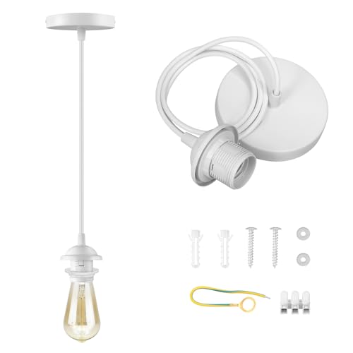 White Pendant Light Kit