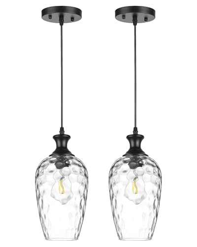 Glass Pendant Lights Kitchen Island (2 Count)