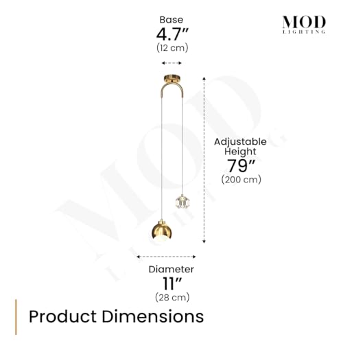 Diana Modern Gold Pendant Light Fixtures