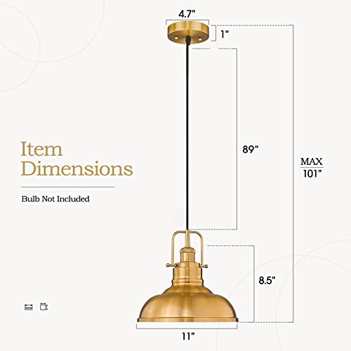 2 Pack Farmhouse Pendant Lights (2 Count)