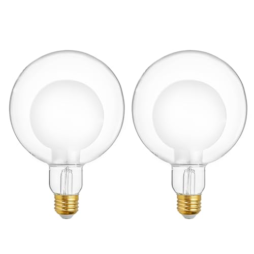 G125 Decorative Large Globe LED Bulb (2 Count)