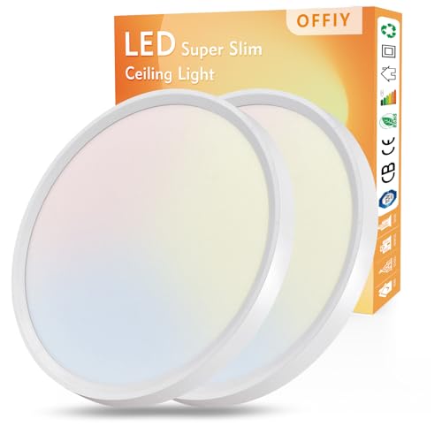 2PK 15.8 Inch Led Ceiling Light Flush Mount