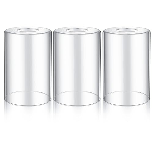 3 Pcs Clear Glossy Glass Lamp Shade 1 (3 Count)