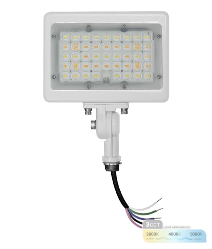 30W White Dimmable LED Flood Light Waterproof for Outdoor Patio