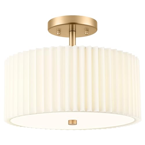 Gold Semi Flush Mount Ceiling Light