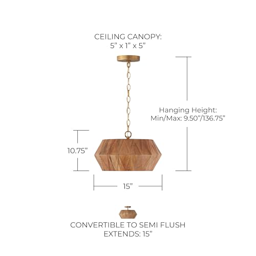 Capital Lighting 251011LW Nadeau Modern Artisan Art