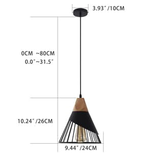 2 Pack Modern Farmhouse Pendant Light (2 Count)