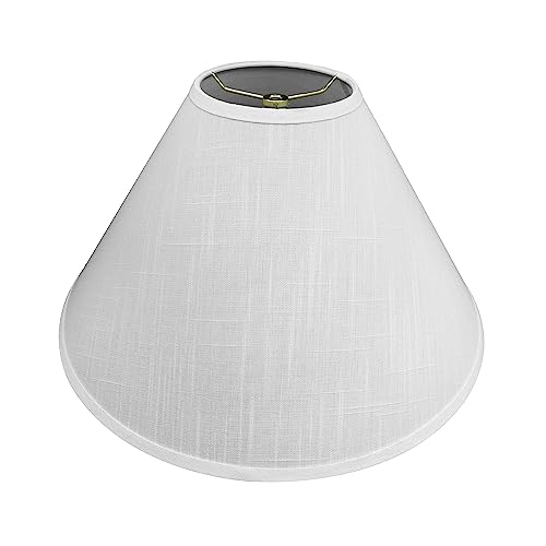 32208A Hardback Empire Spider Lamp Shade in Pearl White
