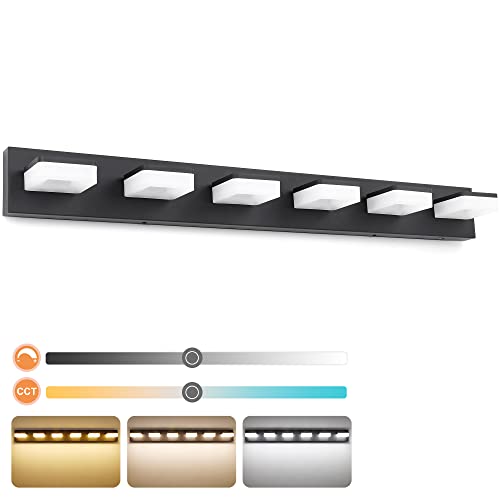 3 Colors Dimmable Bathroom Light Fixtures Over Mirror
