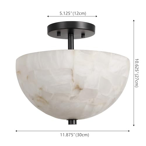 Celine 2 Light Semi Flush Mount 11.88"
