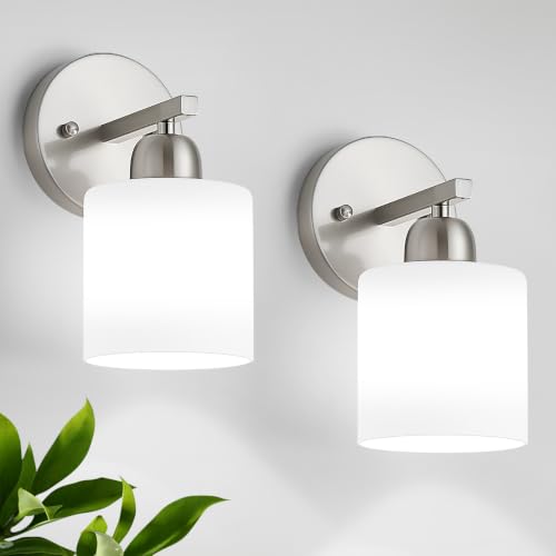 Brushed Nickel Bathroom Light