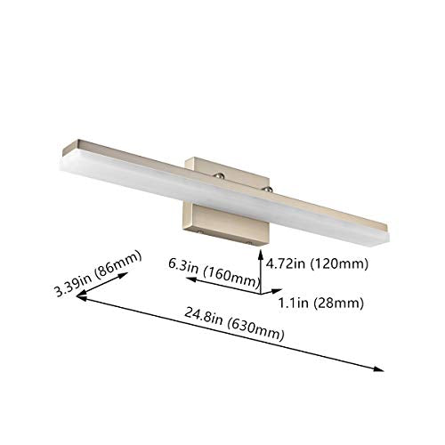 24in LED Vanity Lights for Bathroom Brushed Nickel