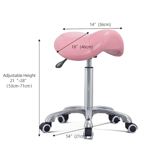 Saddle Stool Rolling Chair for Massage Clinic Spa Salon Cutting