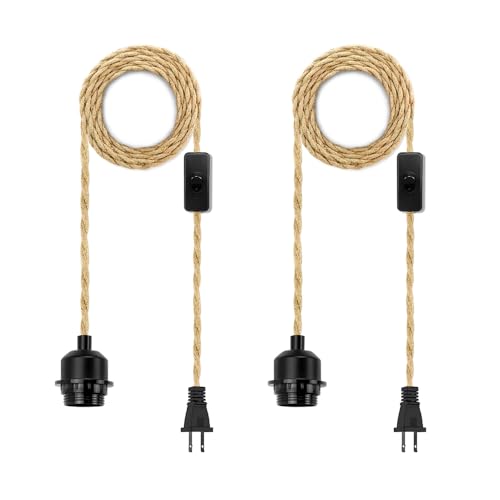 2Pack Plug in Pendant Light Cord (2 Count)